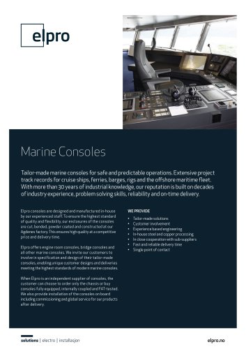 Marine Consoles