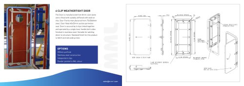 6 Clip External Weathertight Door