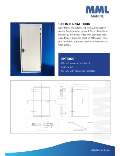 B15 INTERNAL DOOR